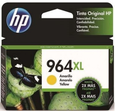 Tinta HP 964XL, 3JA56AL, Amarillo - Alto Rendimiento