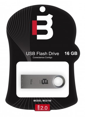 *USB BLACKPCS16GB 2108 PLATA MU2108S-16