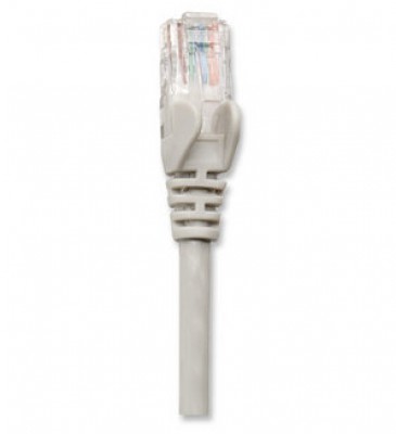 *Cable de parcheo INTELLINET, 30 m, RJ-45, RJ-45, Macho/Macho, Gris
