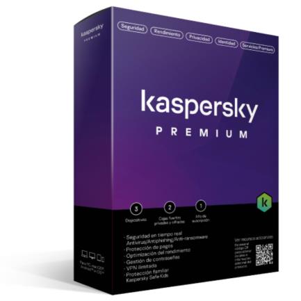 *Licencia Antivirus Kaspersky Premium 1 Año 3 Dispositivos