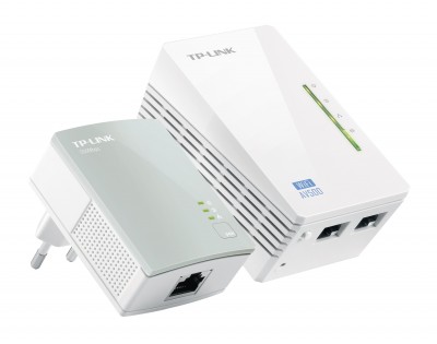 *Kit Powerline Extensor TP-LINK TL-WPA4220Kit, Color blanco